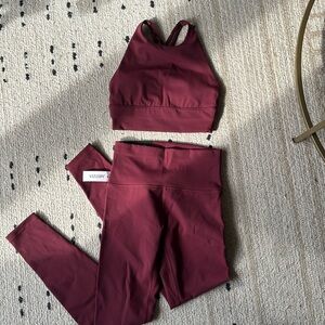Aritzia golden activewear set